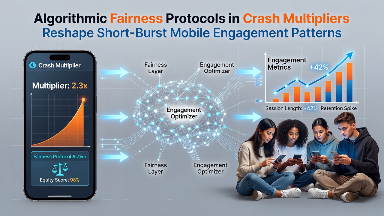 Graph showing increased frequency of short mobile gaming sessions following fairness protocol implementation