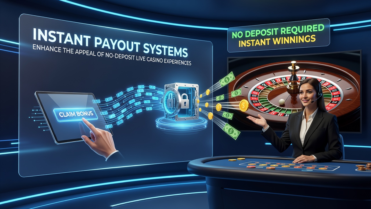 Mobile screen displaying live dealer game alongside instant withdrawal confirmation screen