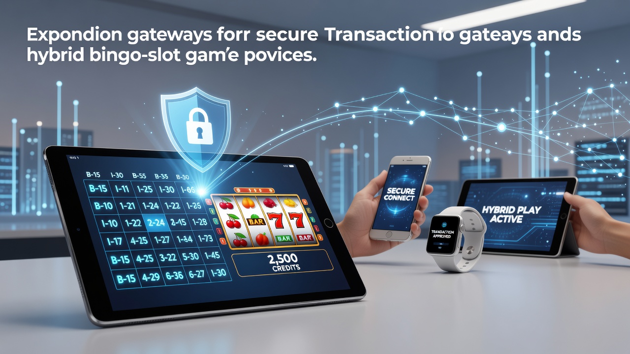 Secure transaction gateways enabling hybrid bingo-slot games on smartphones and tablets