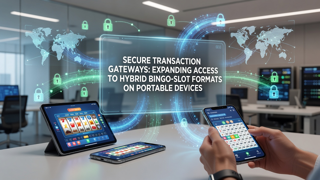Close-up of mobile screen showing bingo-slot hybrid interface with secure payment confirmation
