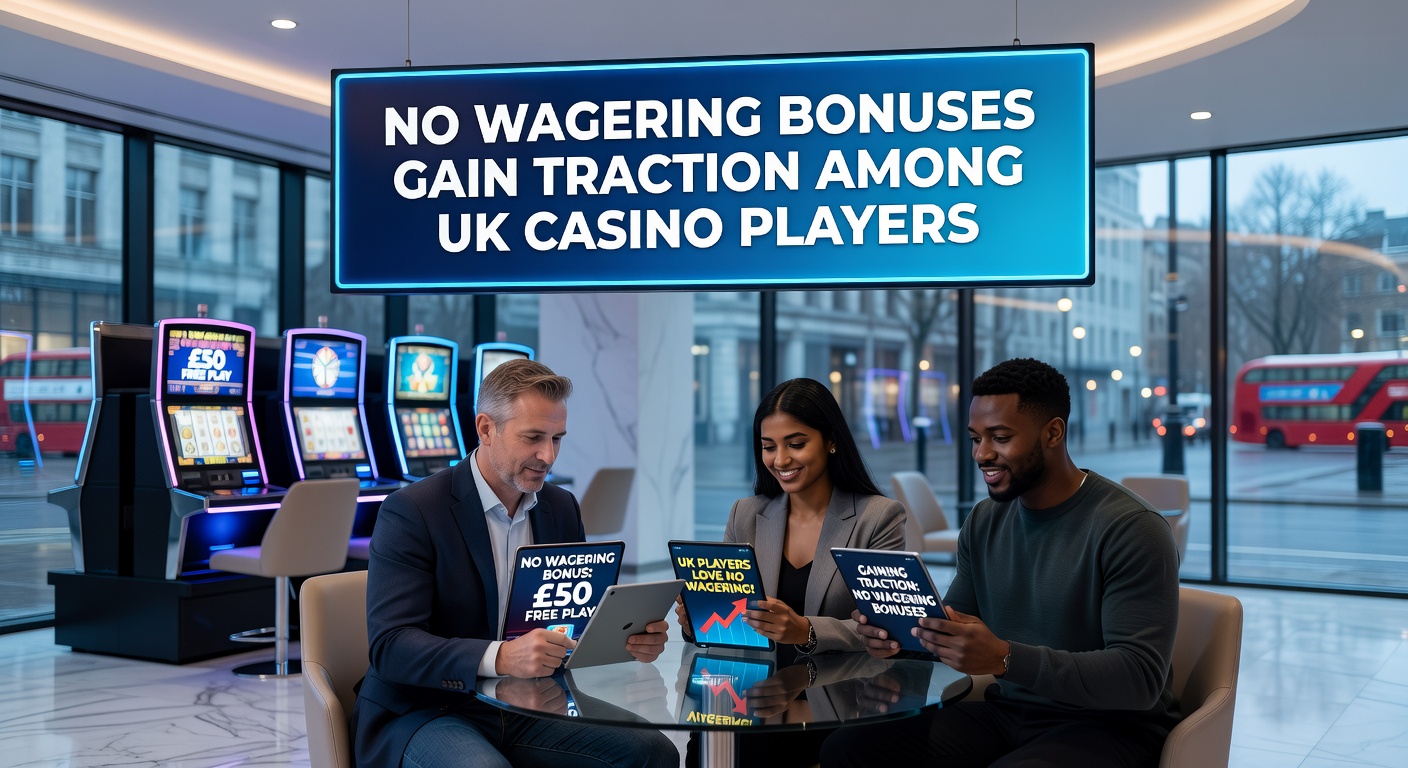 UK casino player celebrating a quick bonus withdrawal on mobile device, highlighting no-wagering appeal