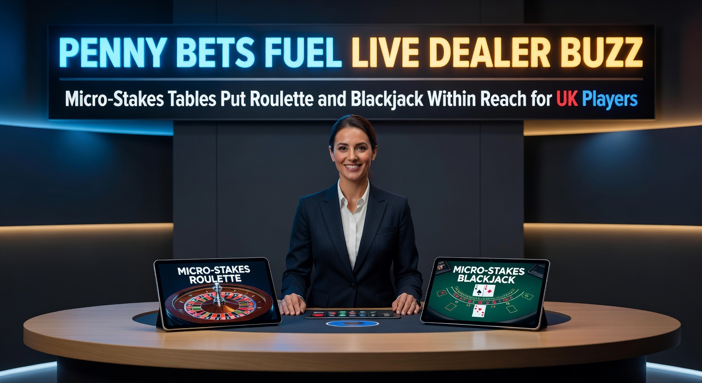 Vibrant live dealer roulette table with micro-stakes chips in play, dealers smiling as UK players join via mobile