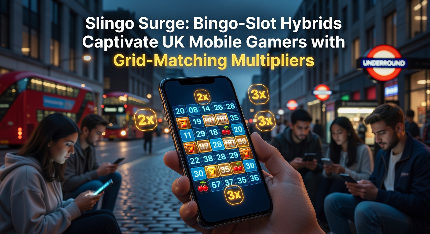 Mobile phone displaying an intense Slingo session with multiplier trails lighting up the screen and jackpot counters ticking upward